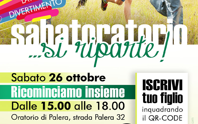 Riparte il sabatoratorio - 26/10/24